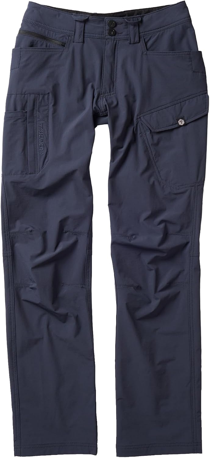 Men's Lightweight Work Pants - T1 WerkPant, Moisture Wicking, Quick-Dry, 4-Way Stretch Cargo, 8 Pockets