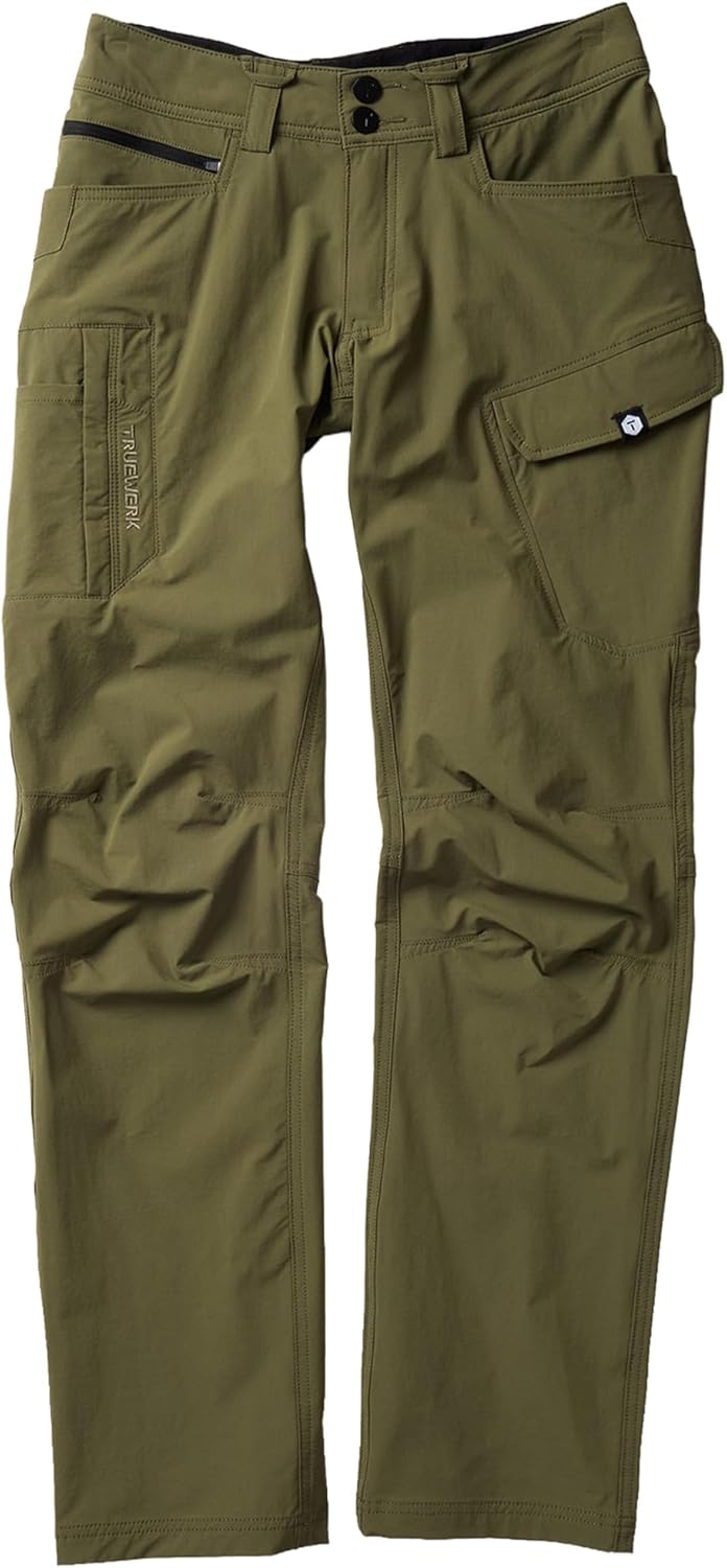 Men's Lightweight Work Pants - T1 WerkPant, Moisture Wicking, Quick-Dry, 4-Way Stretch Cargo, 8 Pockets
