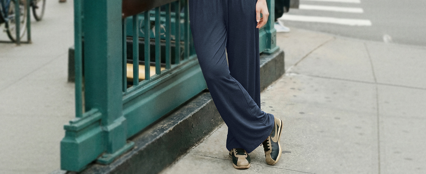 Wide Leg Palazzo Lounge Pants