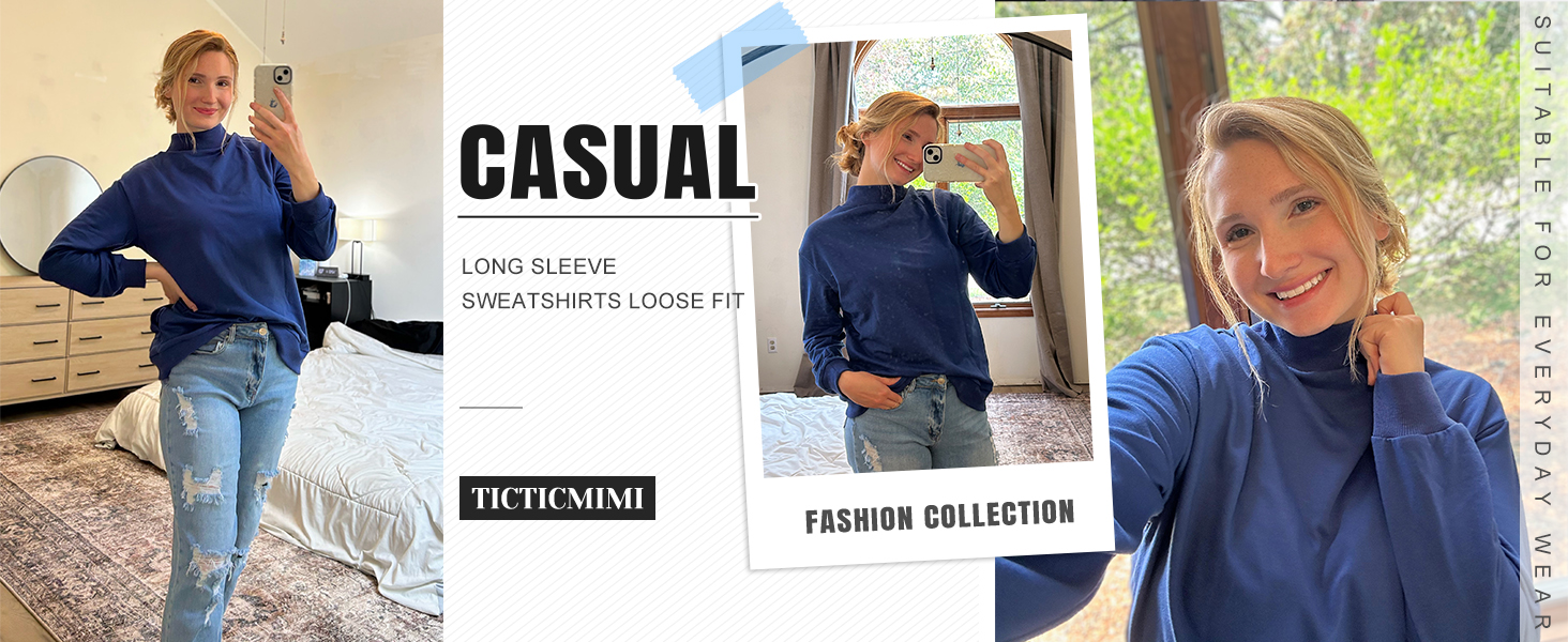 TICTICMIMI MOCK TURTLENECK TOPS