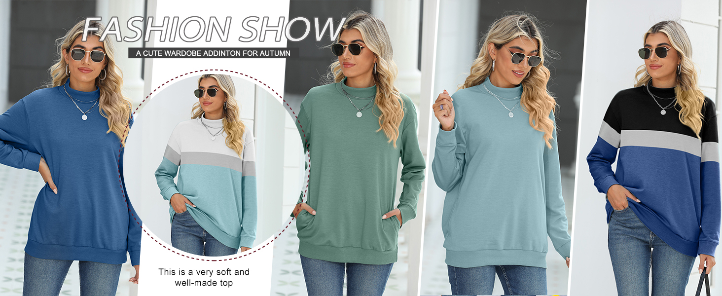 Women&amp;#39;s Casual Long Sleeves Sweatshirt Tops