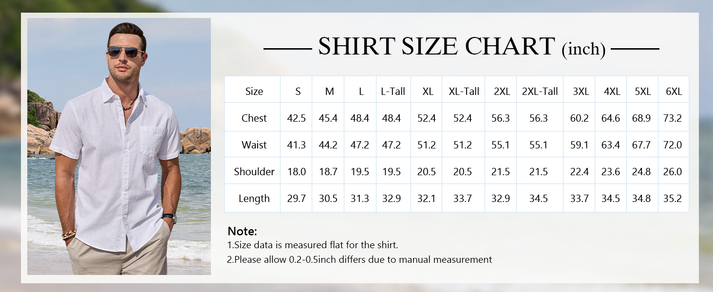 big and tall linen shirts for men