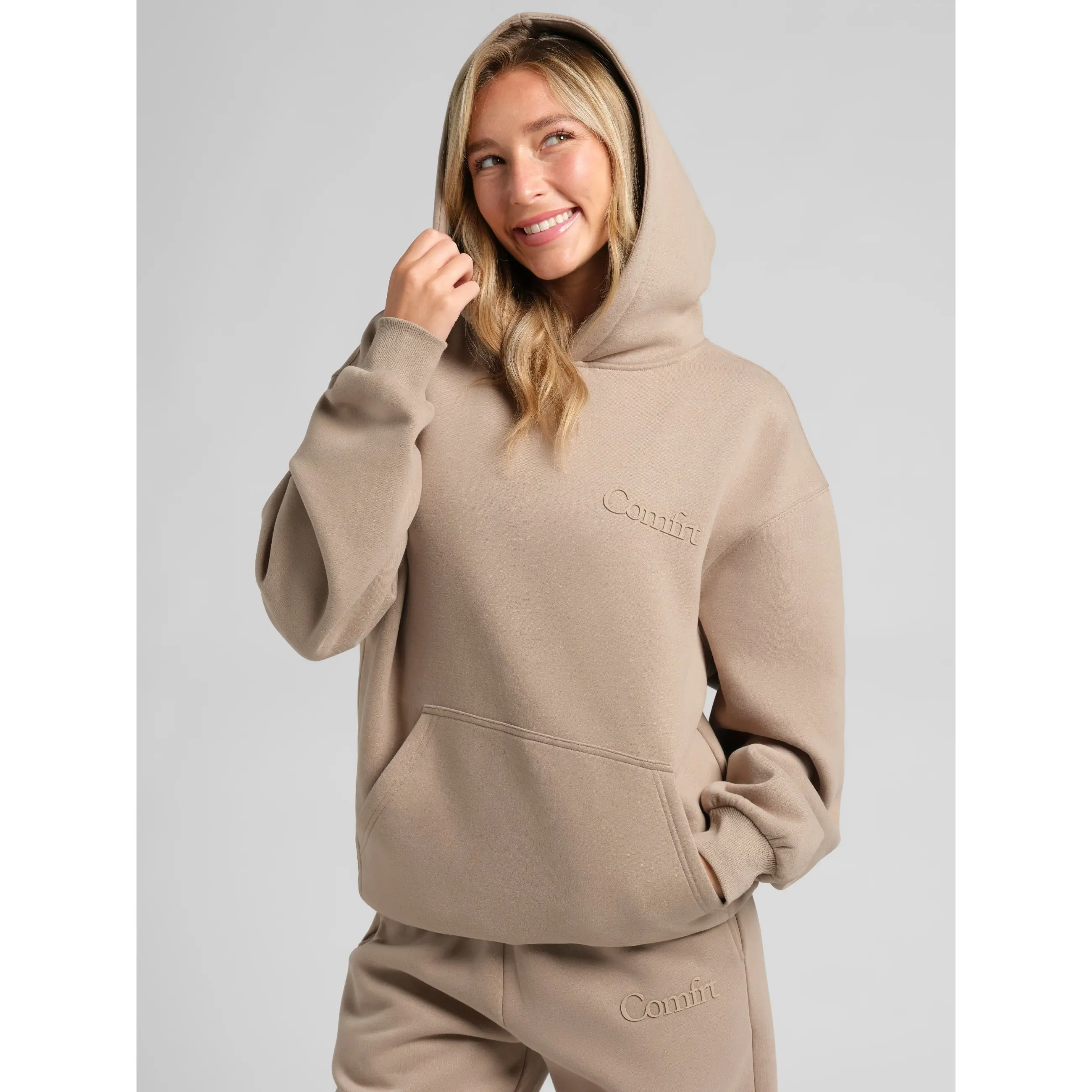 Oversized Minimalist Hoodie - Super Soft Cotton Blend