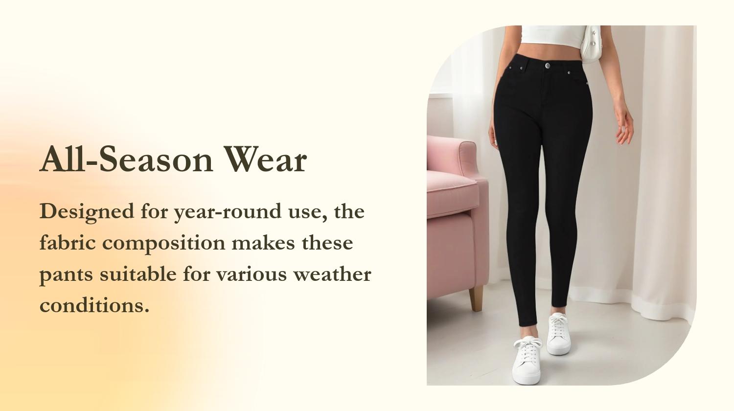 Women's Button-Fly Skinny Pants with Pockets, Casual Pocket Waist, Casual, Slim, Comfy Pants for Daily Wear, Casual Sporty Trousers, Ladies' Casual Fitted Bottoms for All Seasons, Casual Soft Comfy (One Size Up is Recommended)