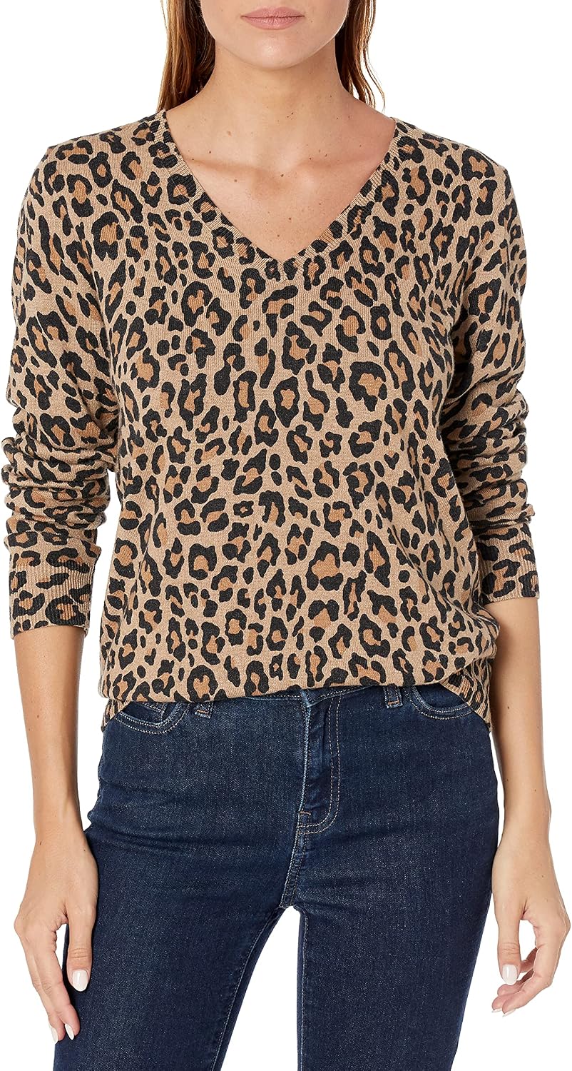 Women's Lightweight Long-Sleeve V-Neck Sweater