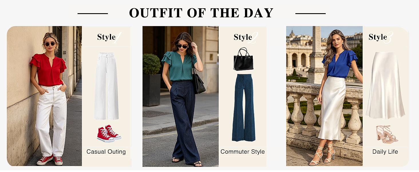 commute outfits for women v neck blouses