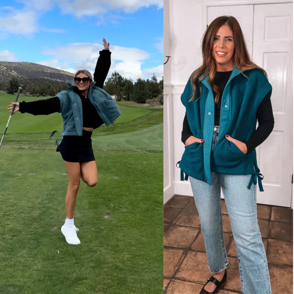 Tanming Women's Fleece Vest - Cozy Button Down Jacket