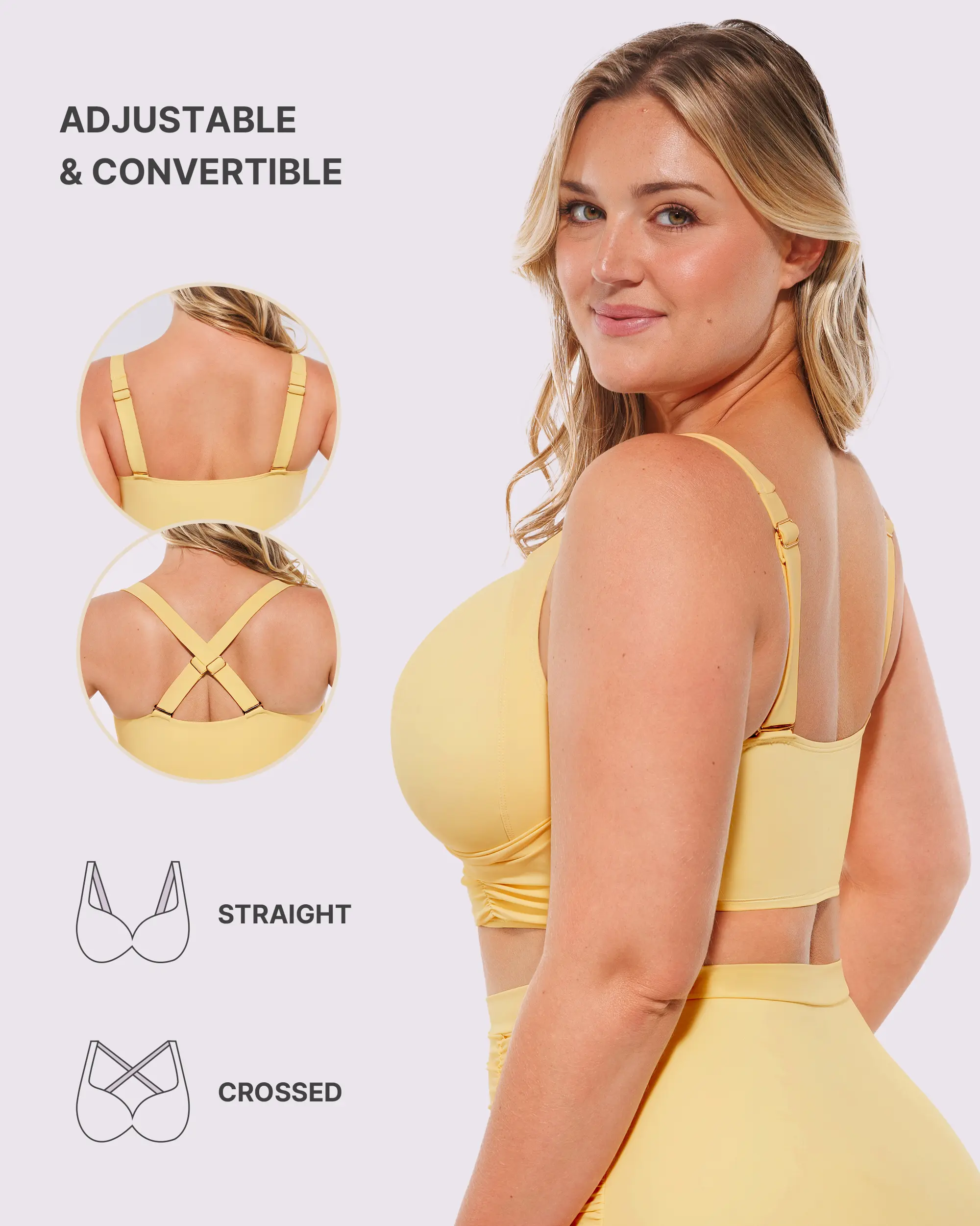 High-Waist Sculpting Bikini Set with Crisscross Top