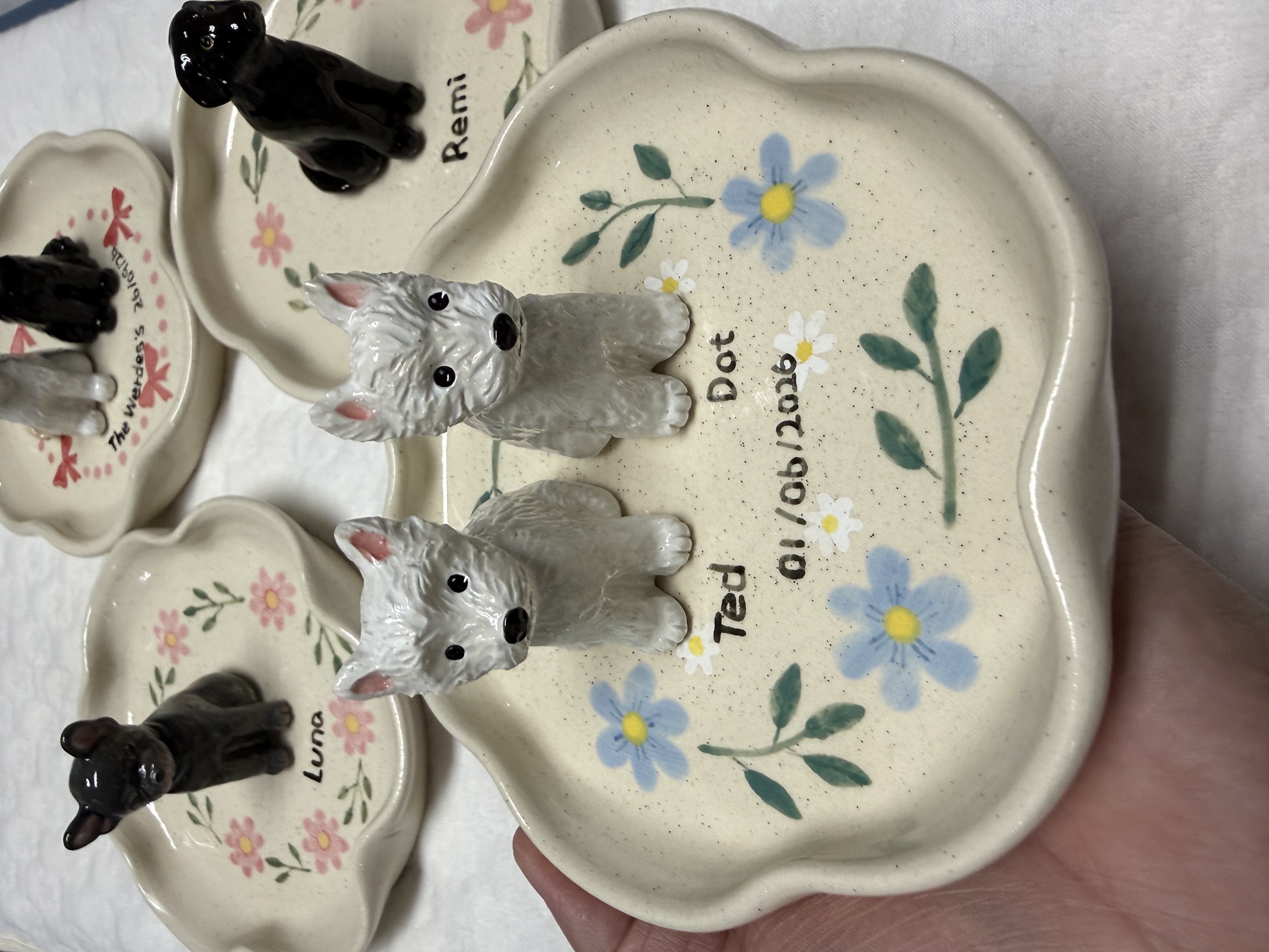 [Copy]Personalized Ceramic Dog Jewelry Dish for Weeding