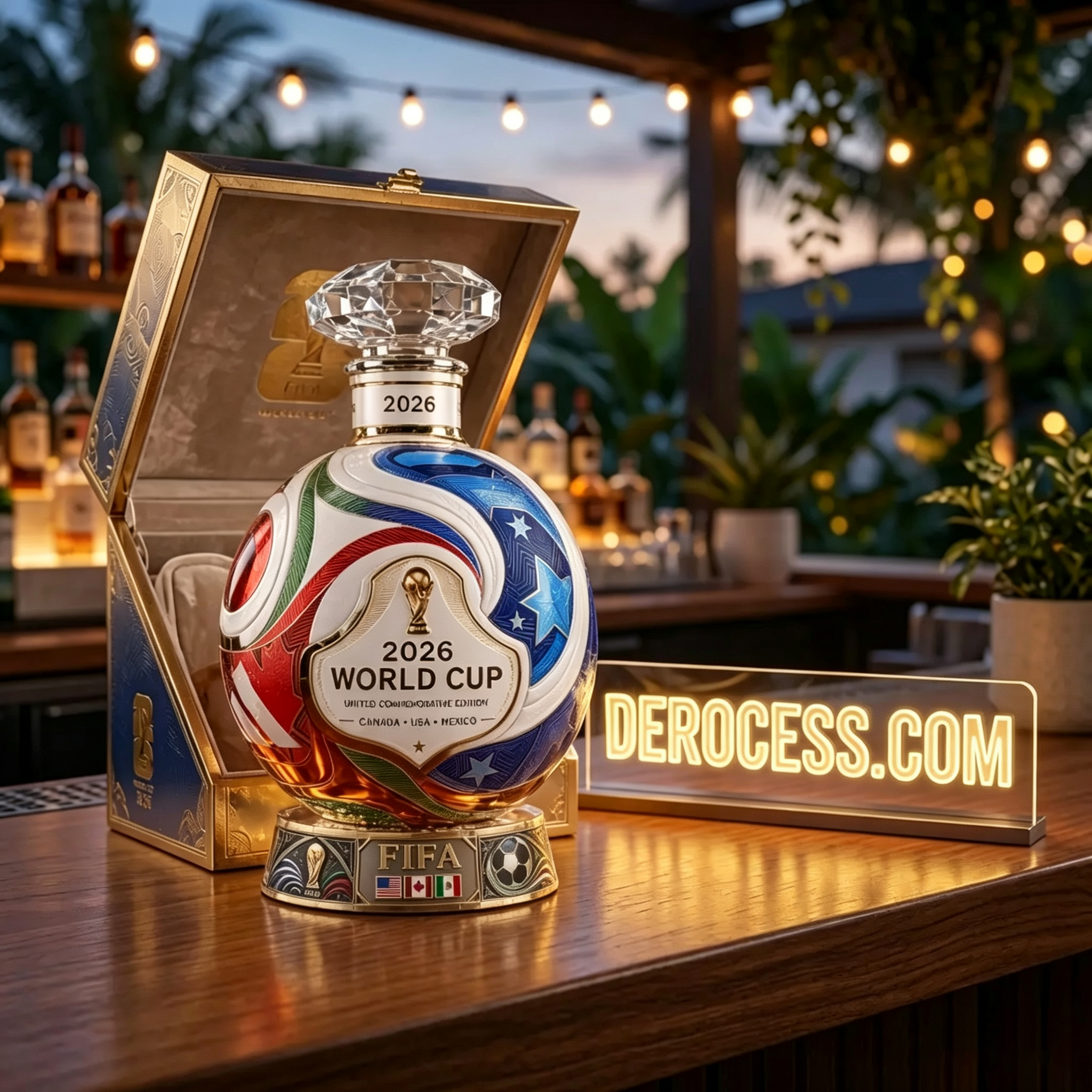 World Cup 2026 Match Ball Whiskey Bottle