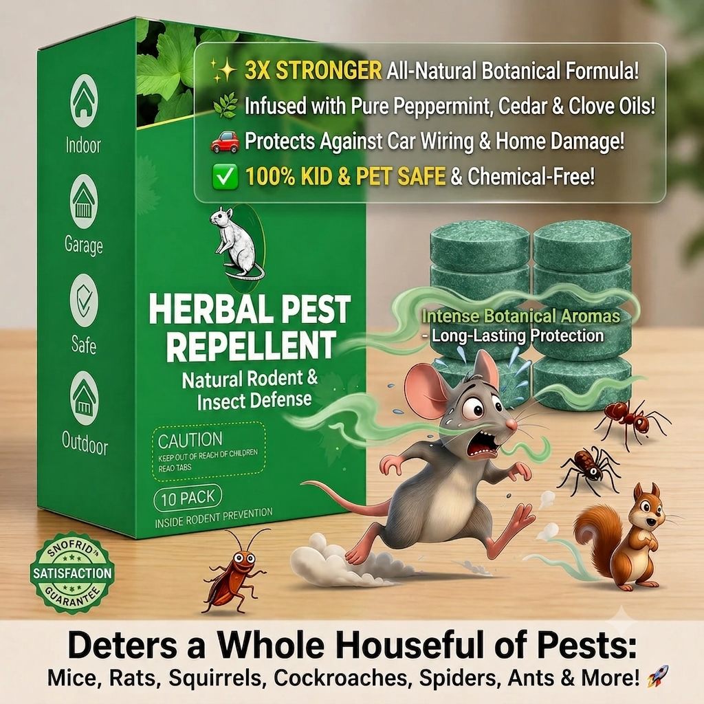 🐀 50% OFF NOW!⚡Bio-Shield🟢Rodent-Insect Repellent Tablets - 10 Pack