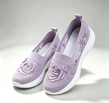 Women's Butterfly Embroidered Loafers