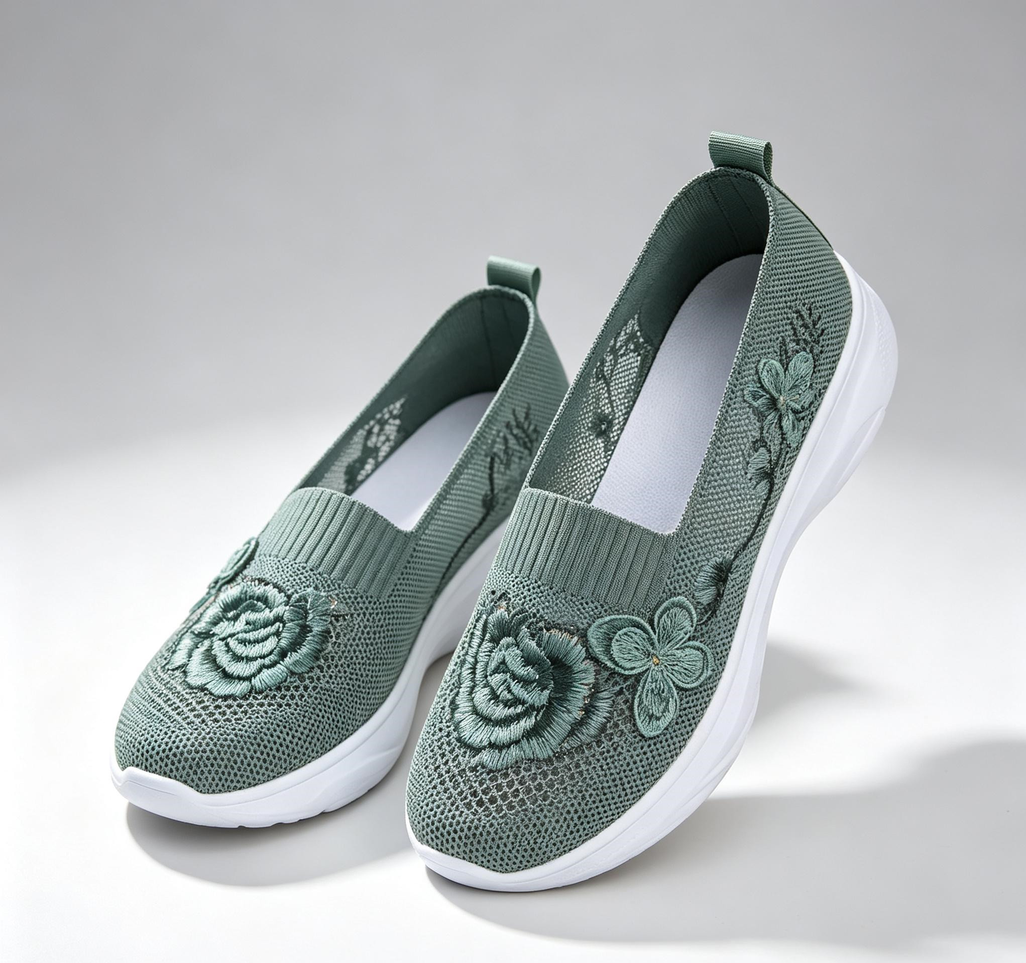 Women's Butterfly Embroidered Loafers