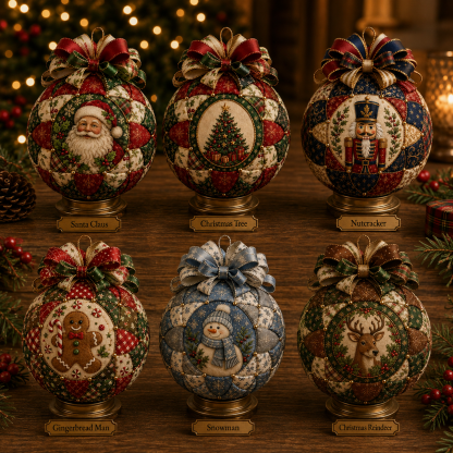 🎄 Christmas Classics Patchwork Ornament DIY Kit