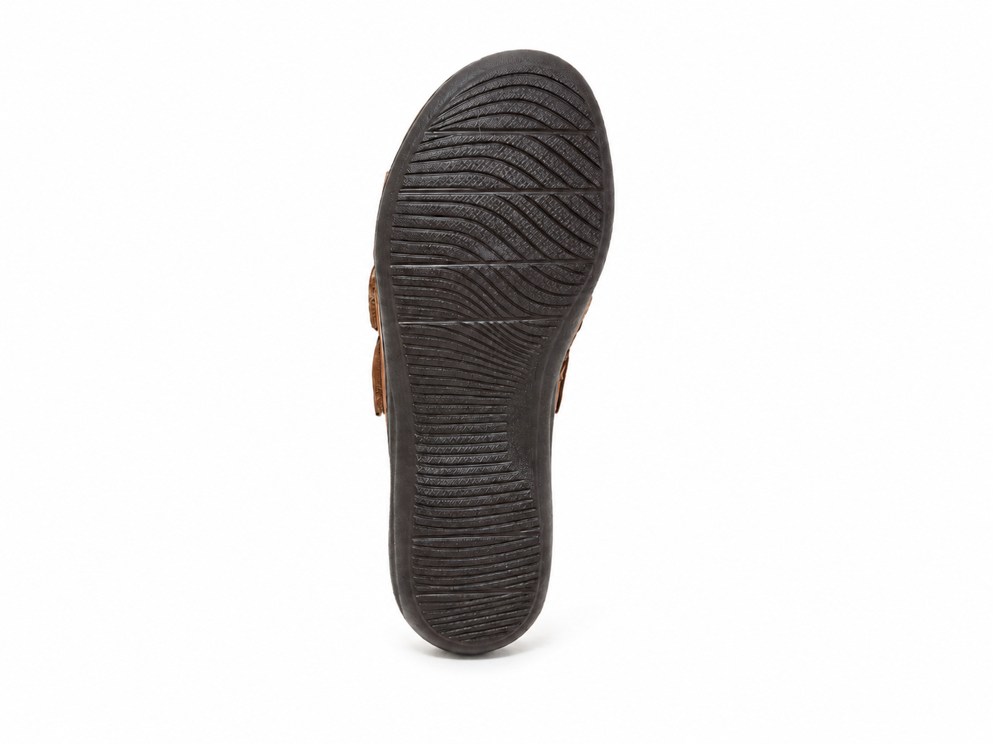 Women’s Comfort Leather Slide Sandals – Soft Cushioned Footbed & Adjustable Buckle Straps