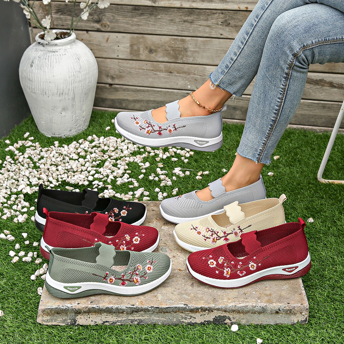 🔥Last Day Promotion 70% OFF🔥- 2026 New Women's comfortable breathable knitted sneakers