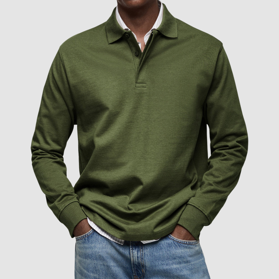 50% Off Today! casual long sleeve polo
