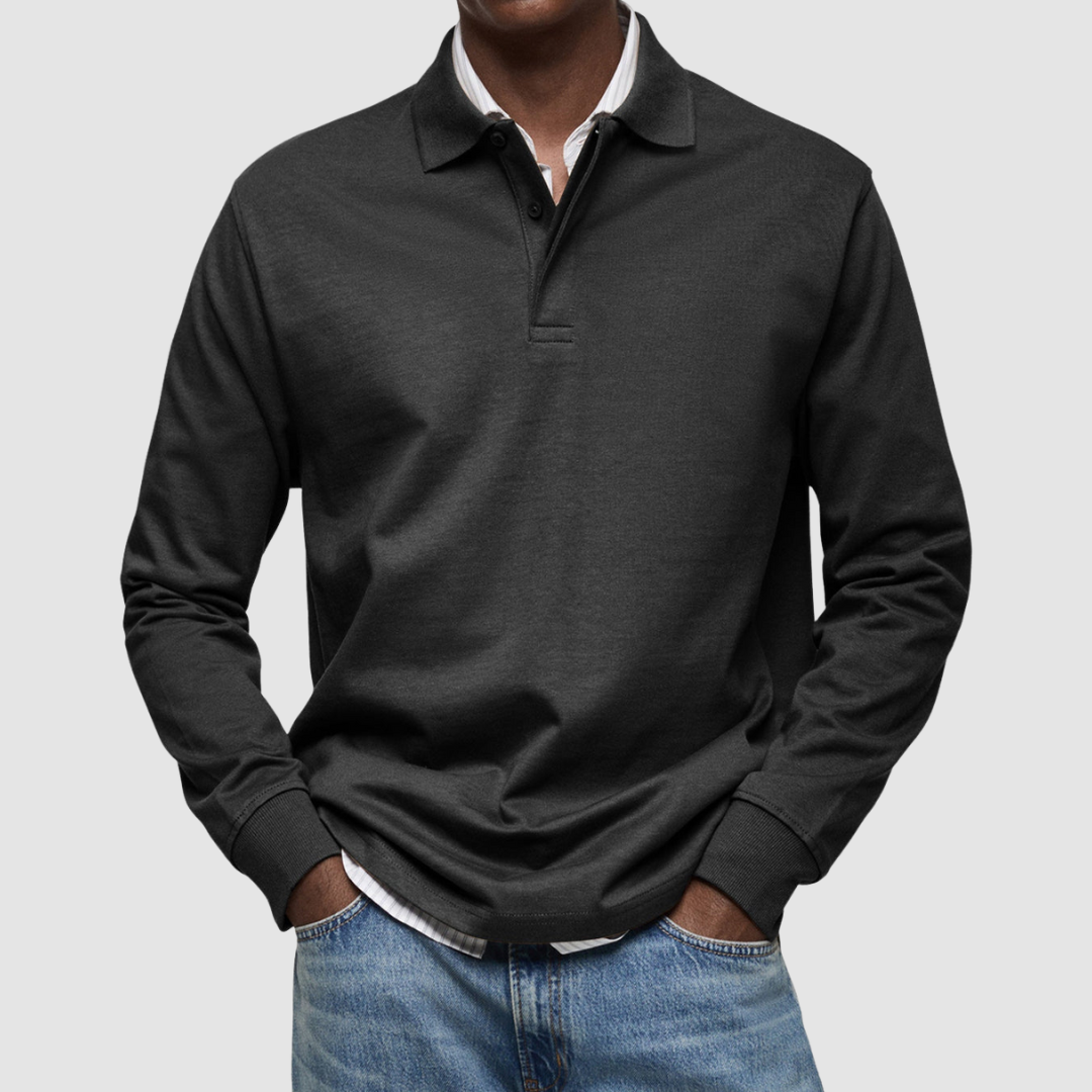 50% Off Today! casual long sleeve polo