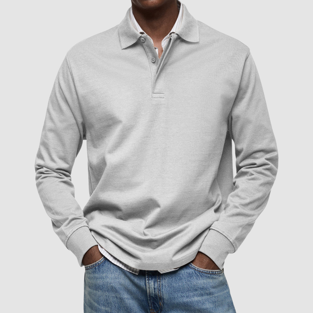 50% Off Today! casual long sleeve polo