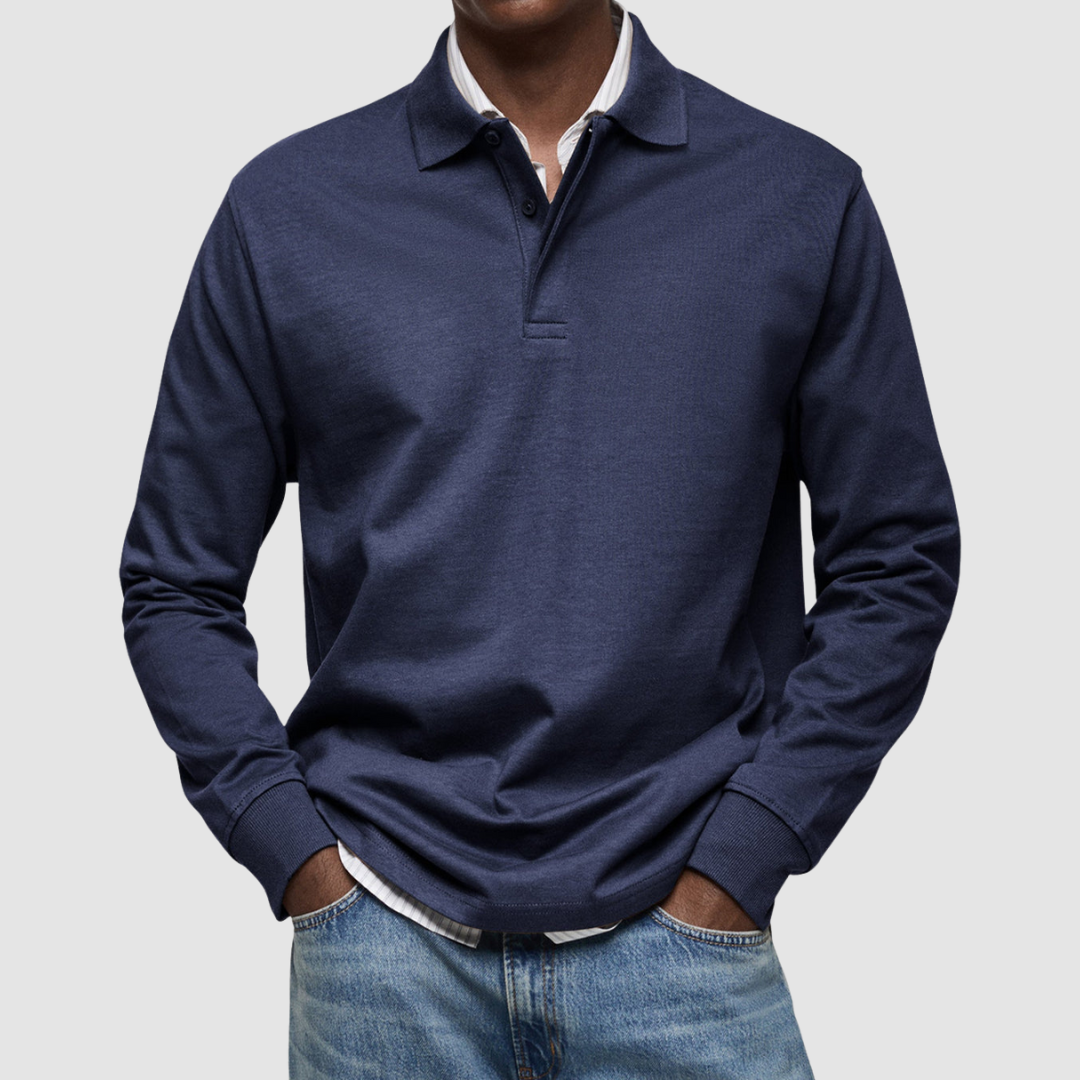 50% Off Today! casual long sleeve polo