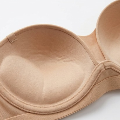 Strapless Bra with Crossover Back