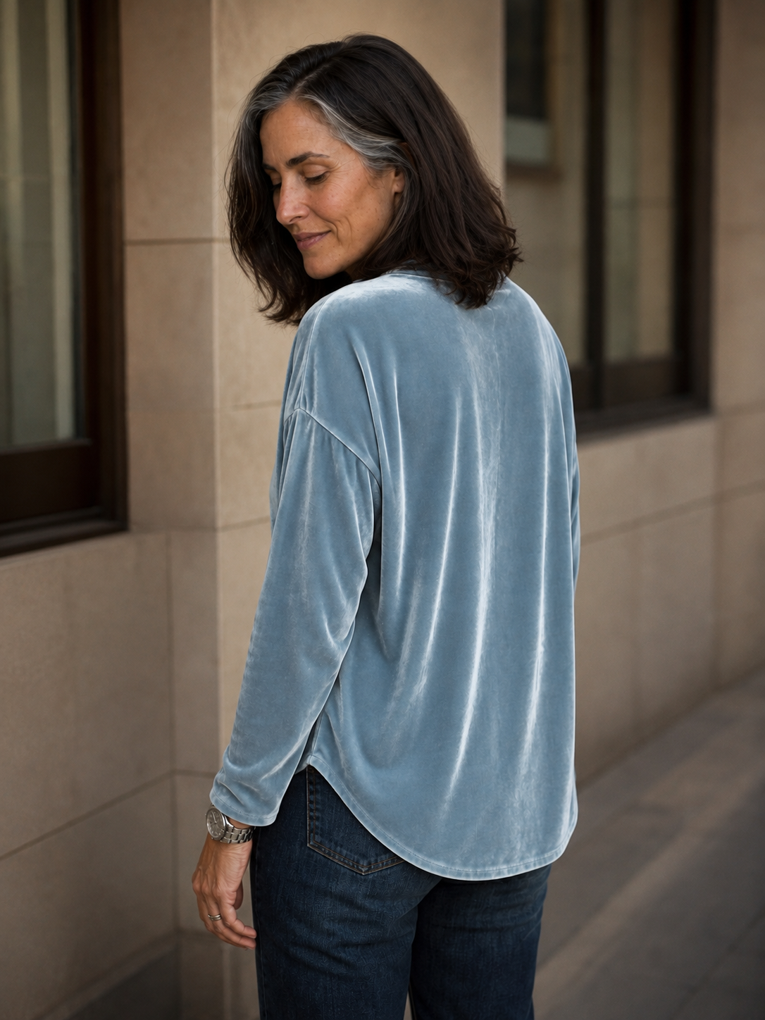 Tie-Neck Relaxed Blouse