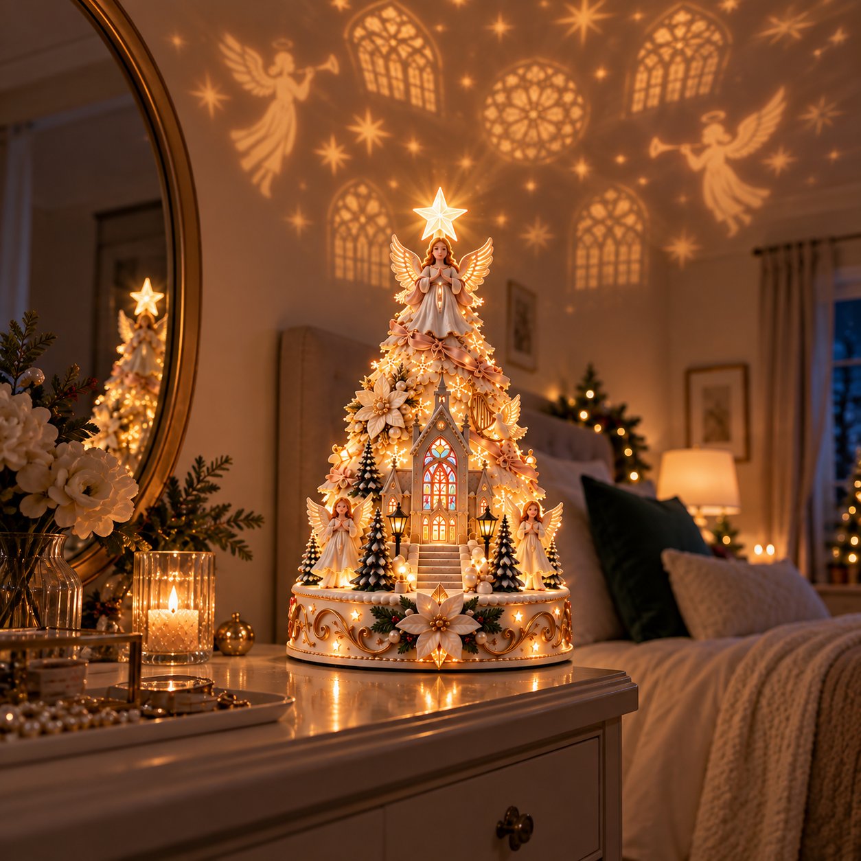 Christmas village in a quiet space