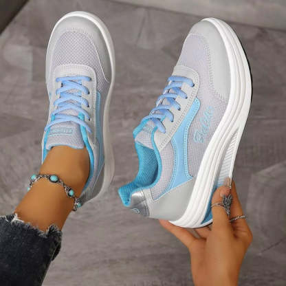 Round Toe Platform Athletic Shoes – Sporty