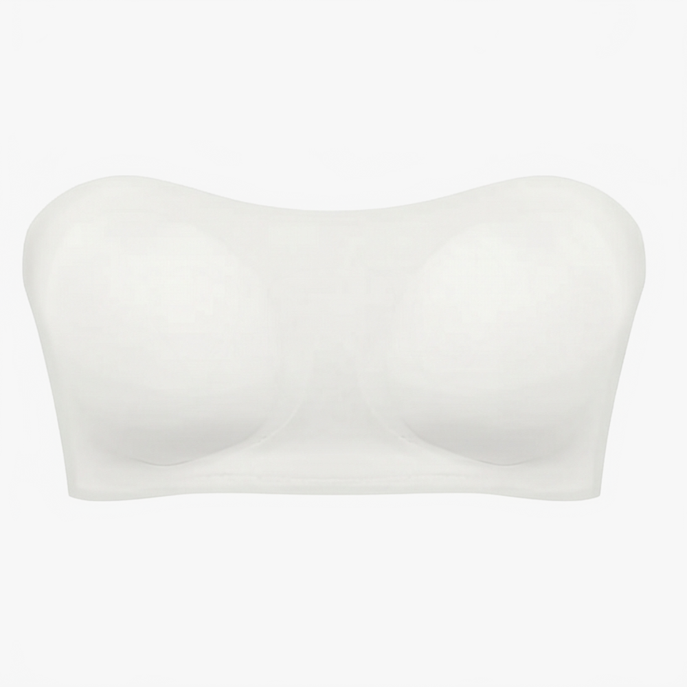 Strapless Bra with Crossover Back