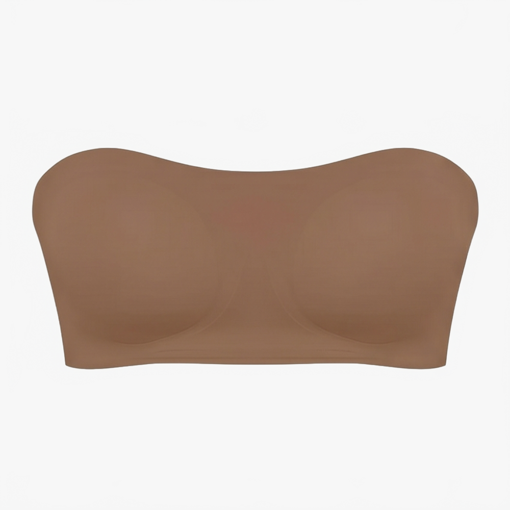 Strapless Bra with Crossover Back