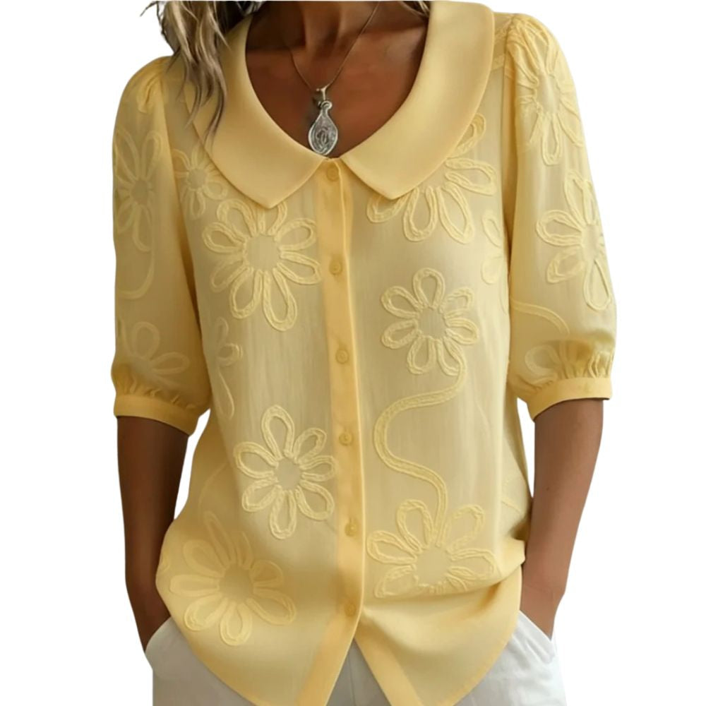 Elegant Floral Lightweight Blouse Elegant Blouse