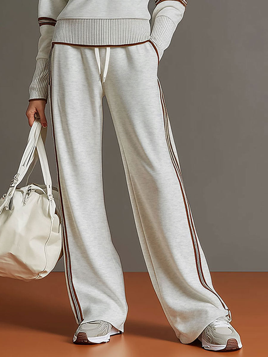 Soft-Touch Wide-Leg Two-Piece Set