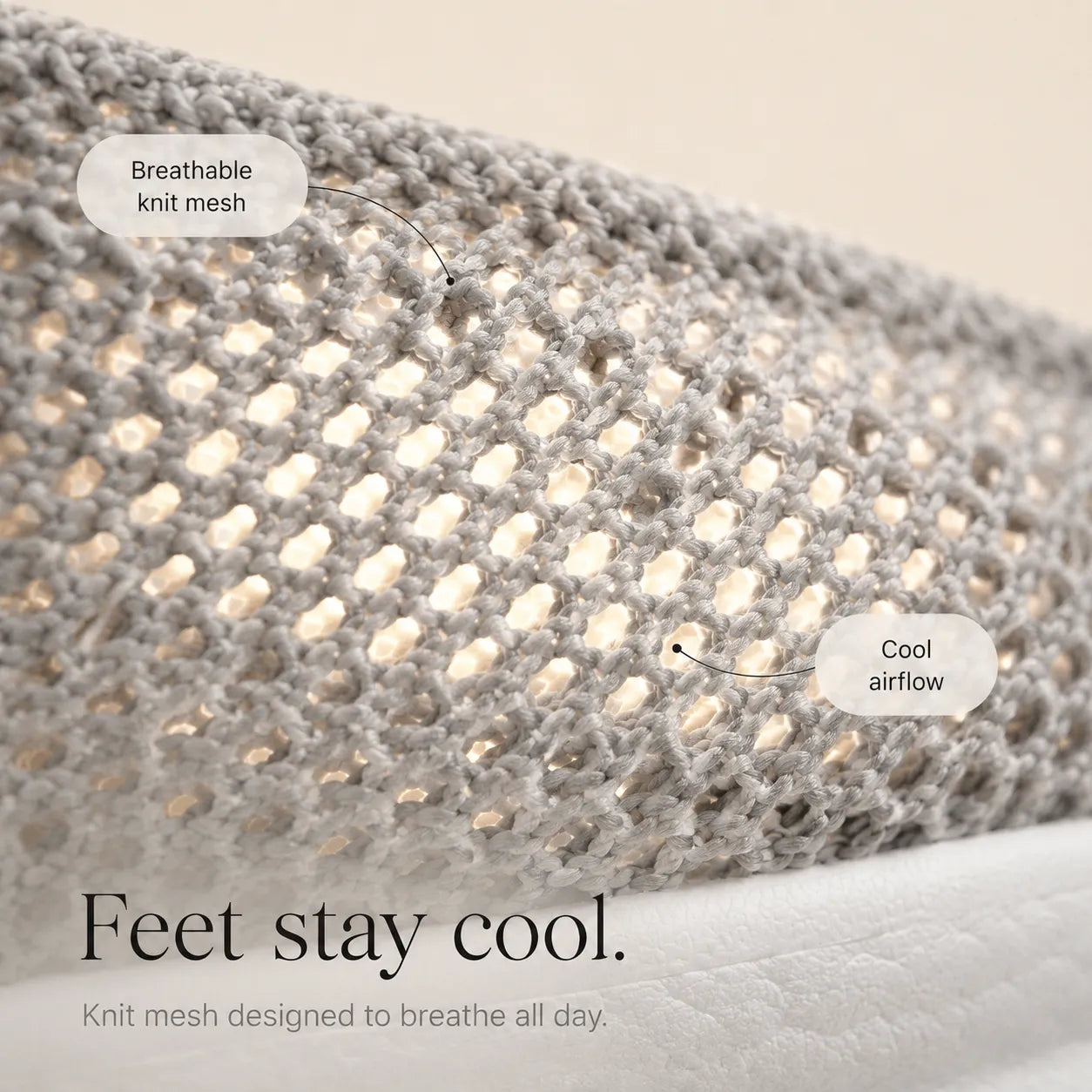Knit Mesh Slip On Sneakers for Women, Cushioned Everyday Walking Shoes