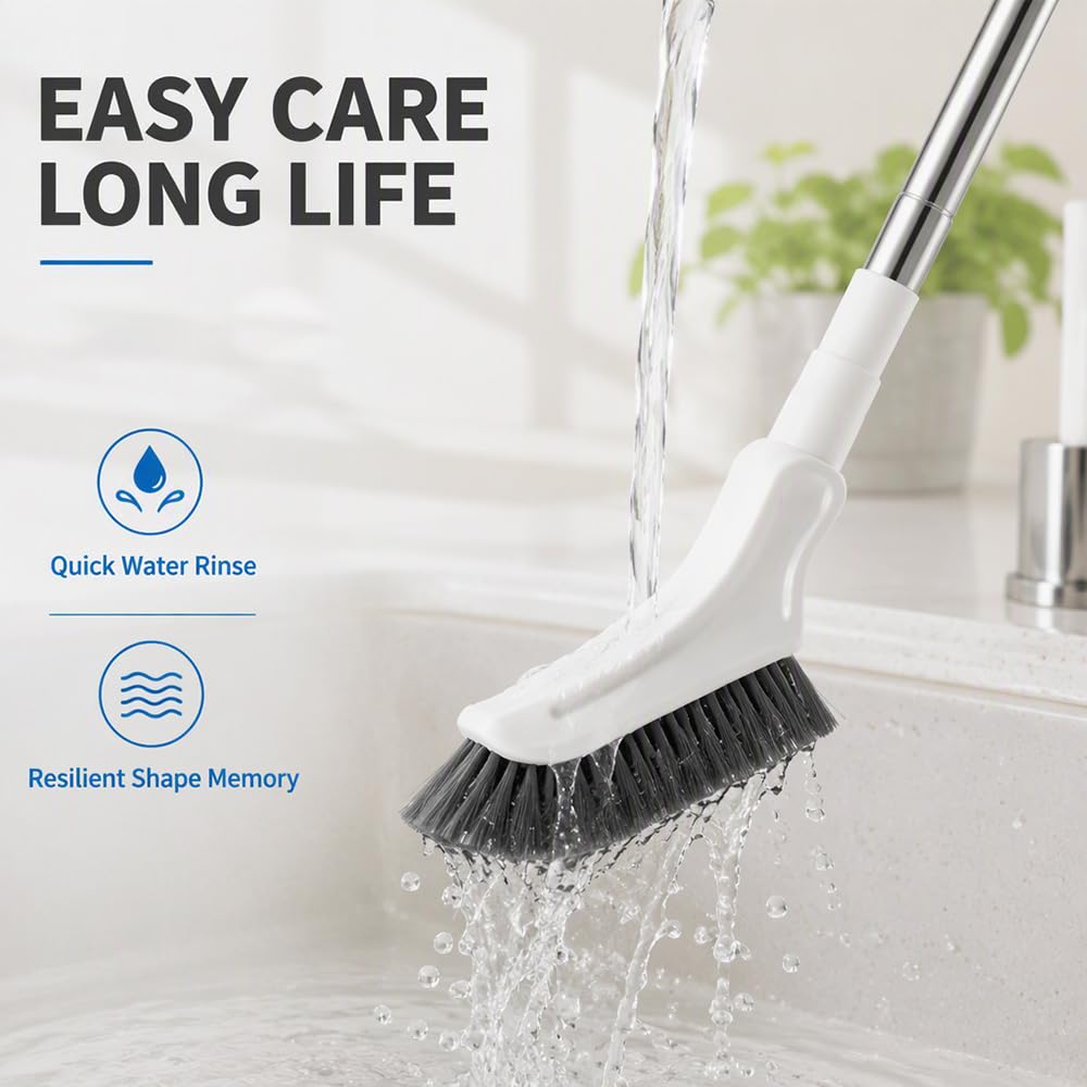 Multifunctional Extendable Long Handle Floor Scrub Brush Set