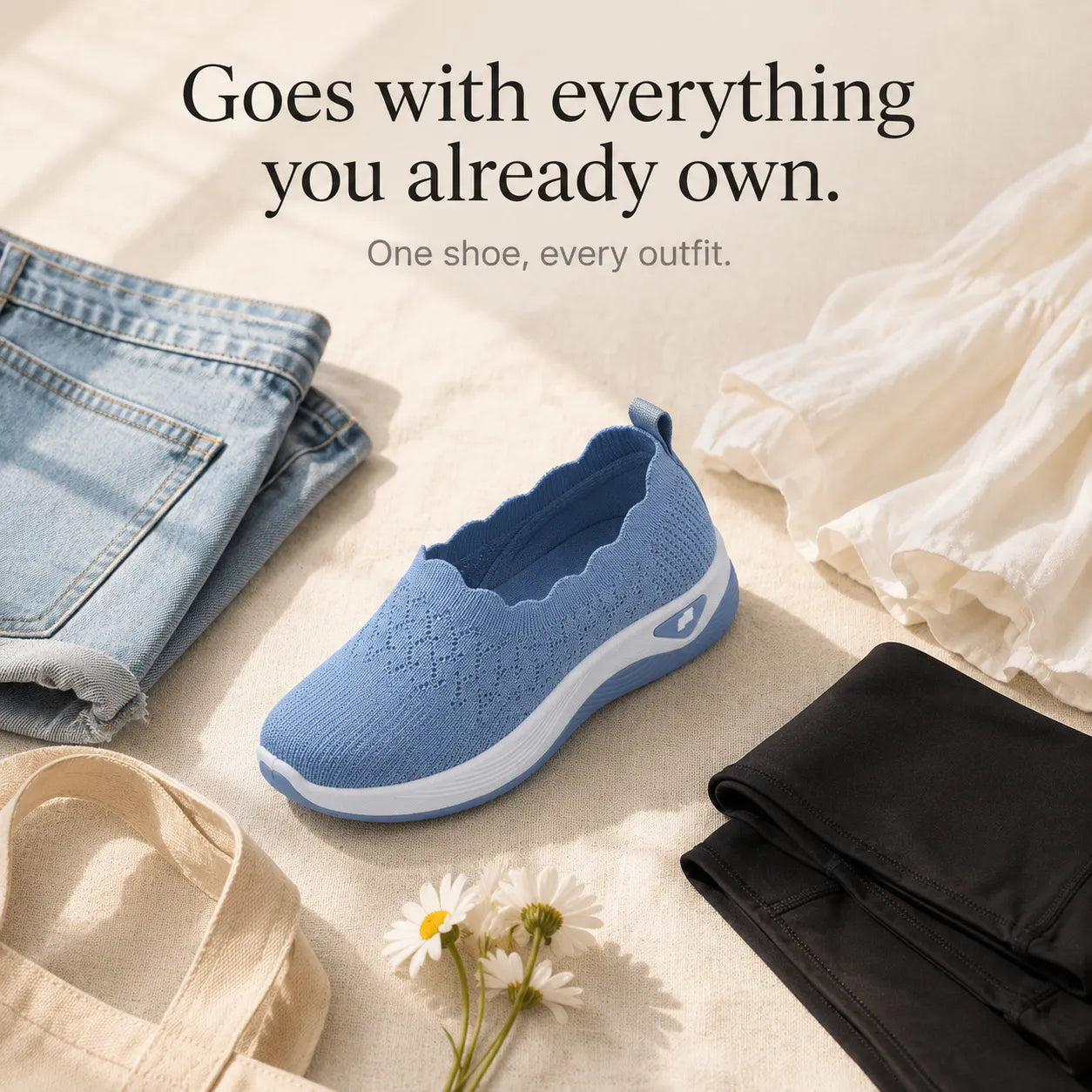 Lightweight Slip-On Walking Shoes for Women