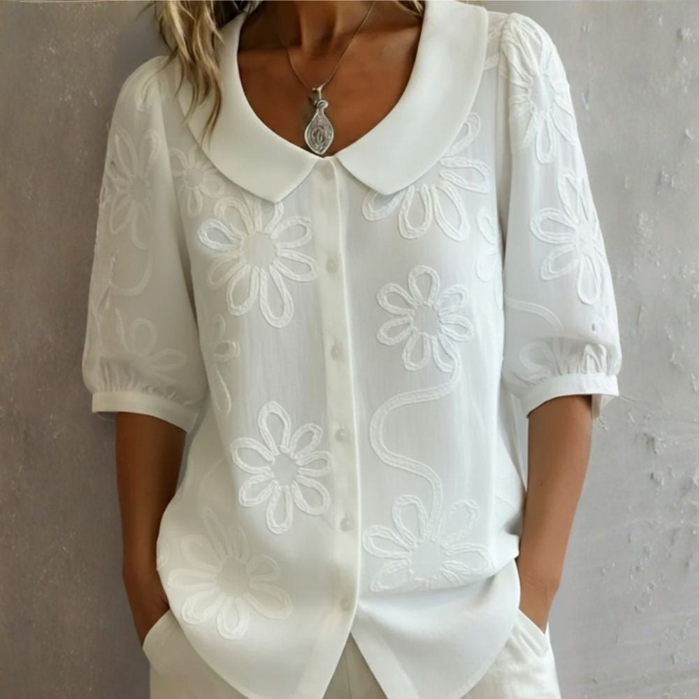 Elegant Floral Lightweight Blouse Elegant Blouse