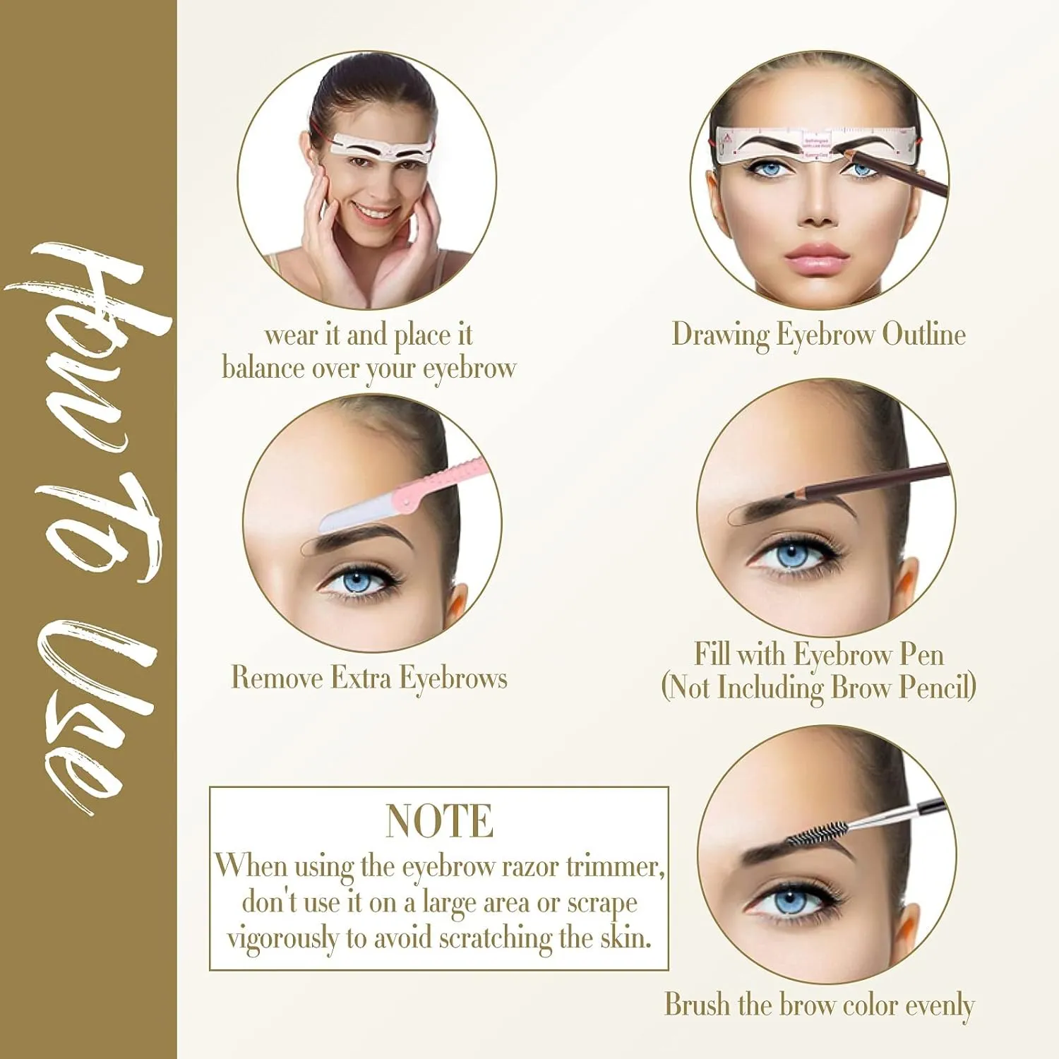 🔥✨Reusable Eyebrow Stencil Shaper Kit (14-pack)