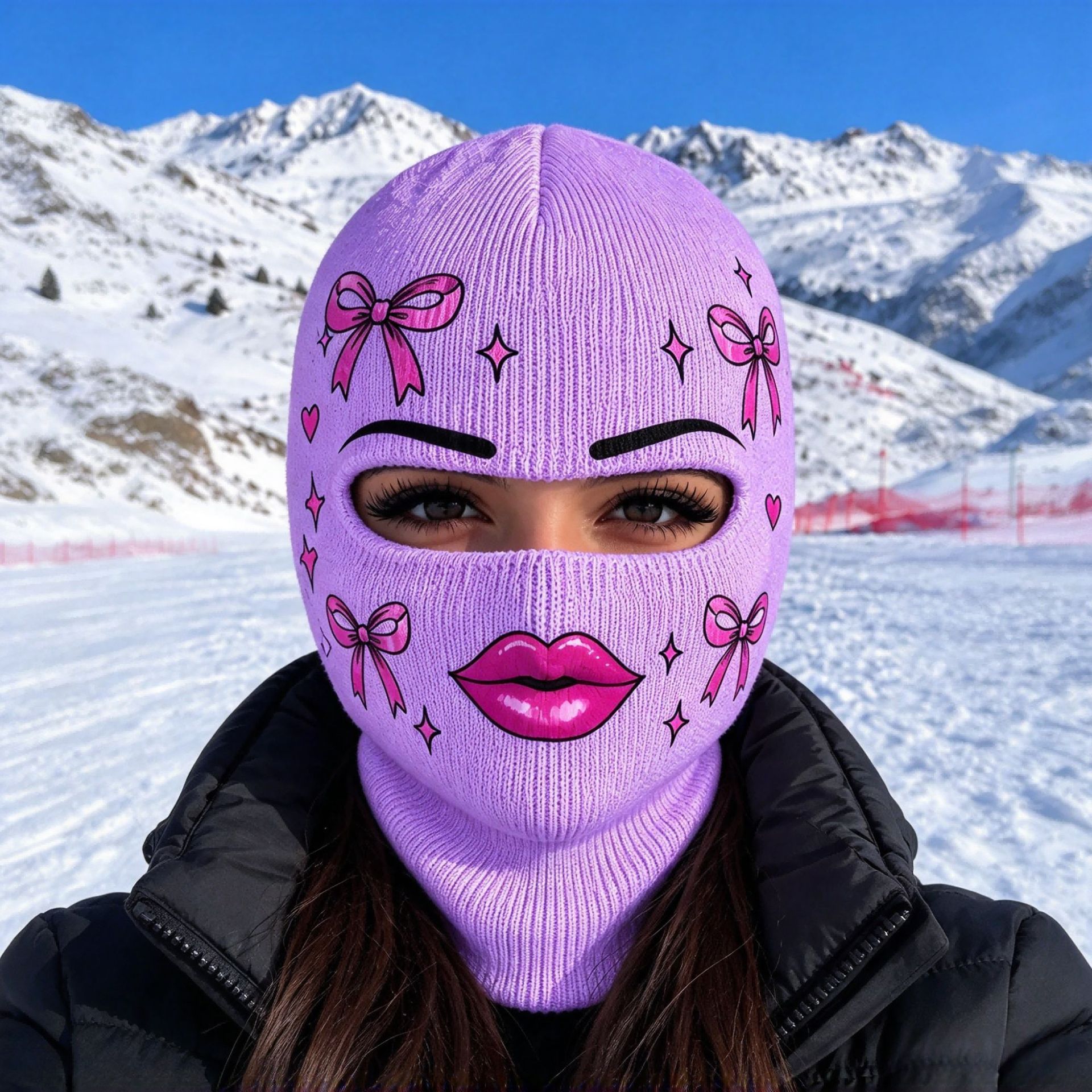 Men's Outdoor Warm Balaclava with Funny Expressions