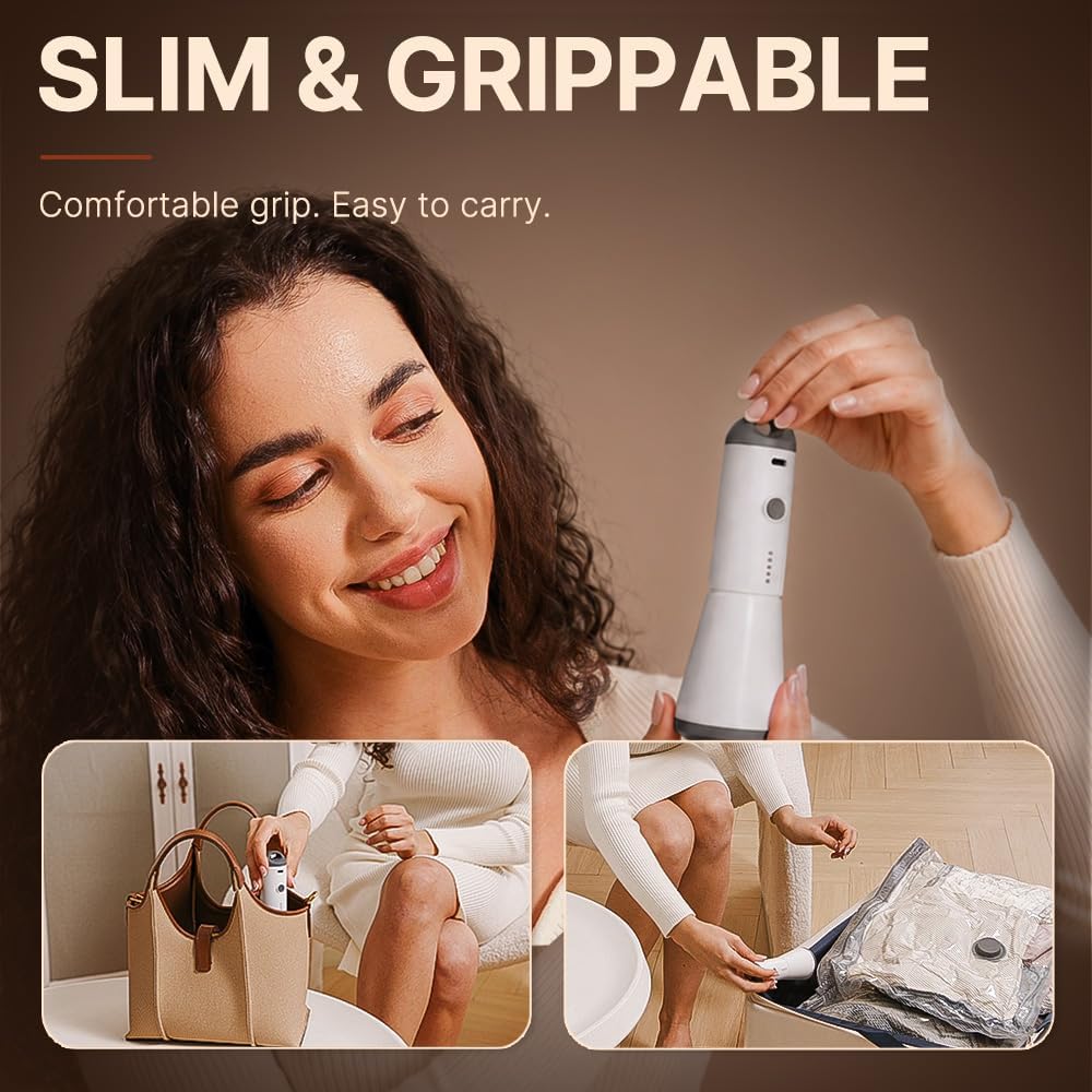 Travel Vacuum Bags with Rechargeable Pump, 15 combo tarvel size