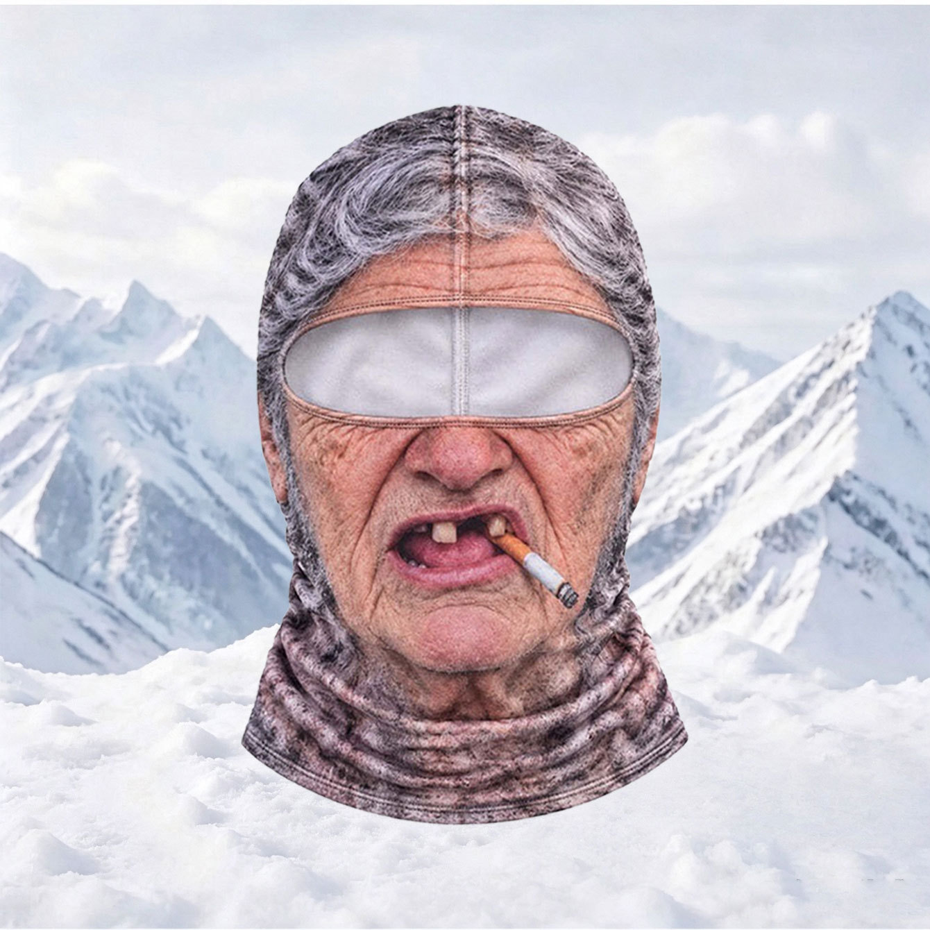 Men's Outdoor Warm Balaclava with Funny Expressions