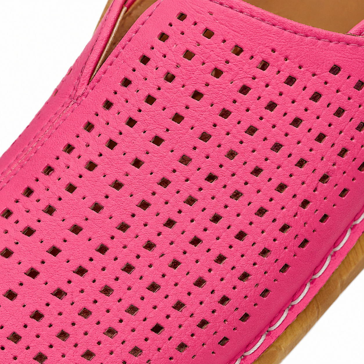 Women's Perforated Wedge Slingback Comfort Sandals