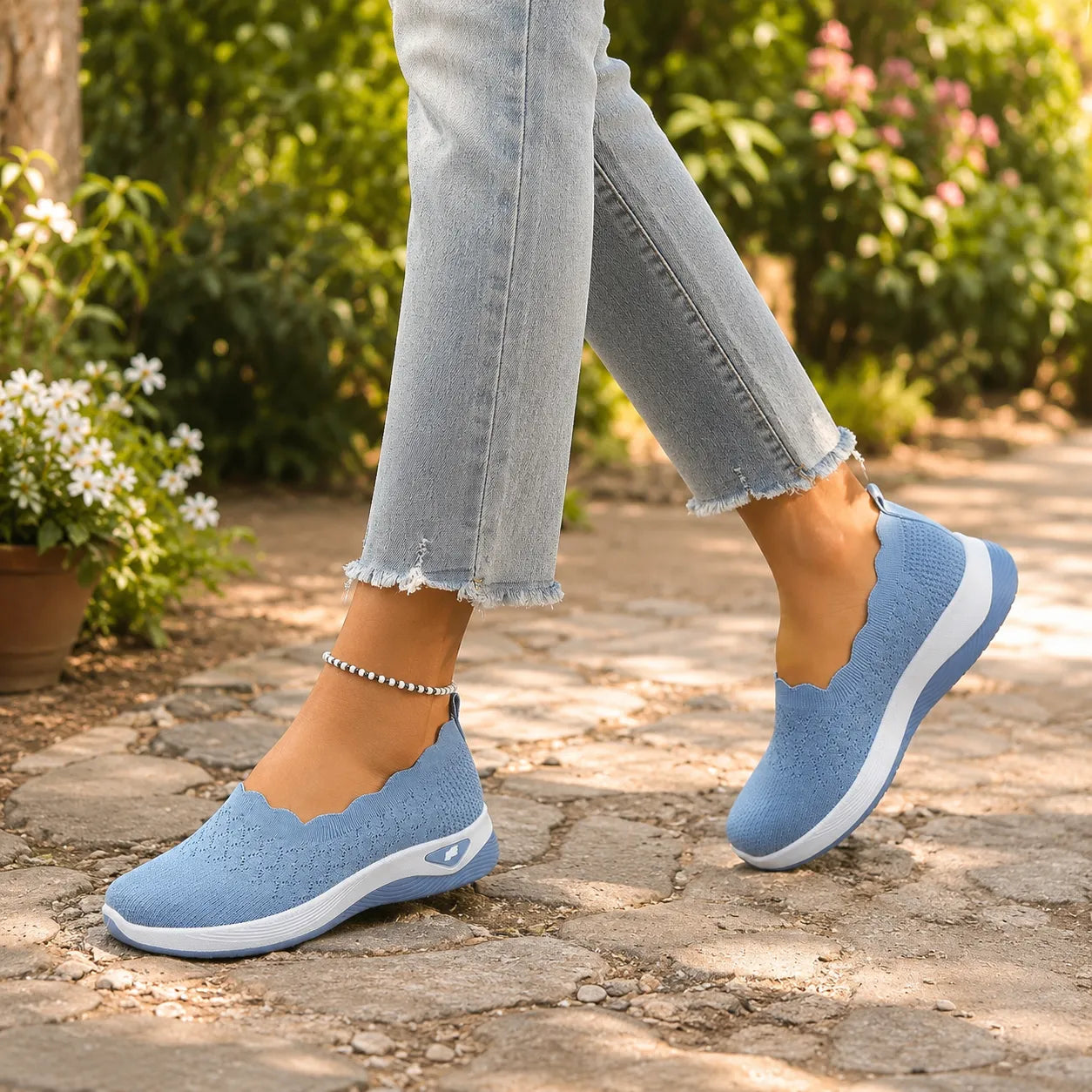 Lightweight Slip-On Walking Shoes for Women