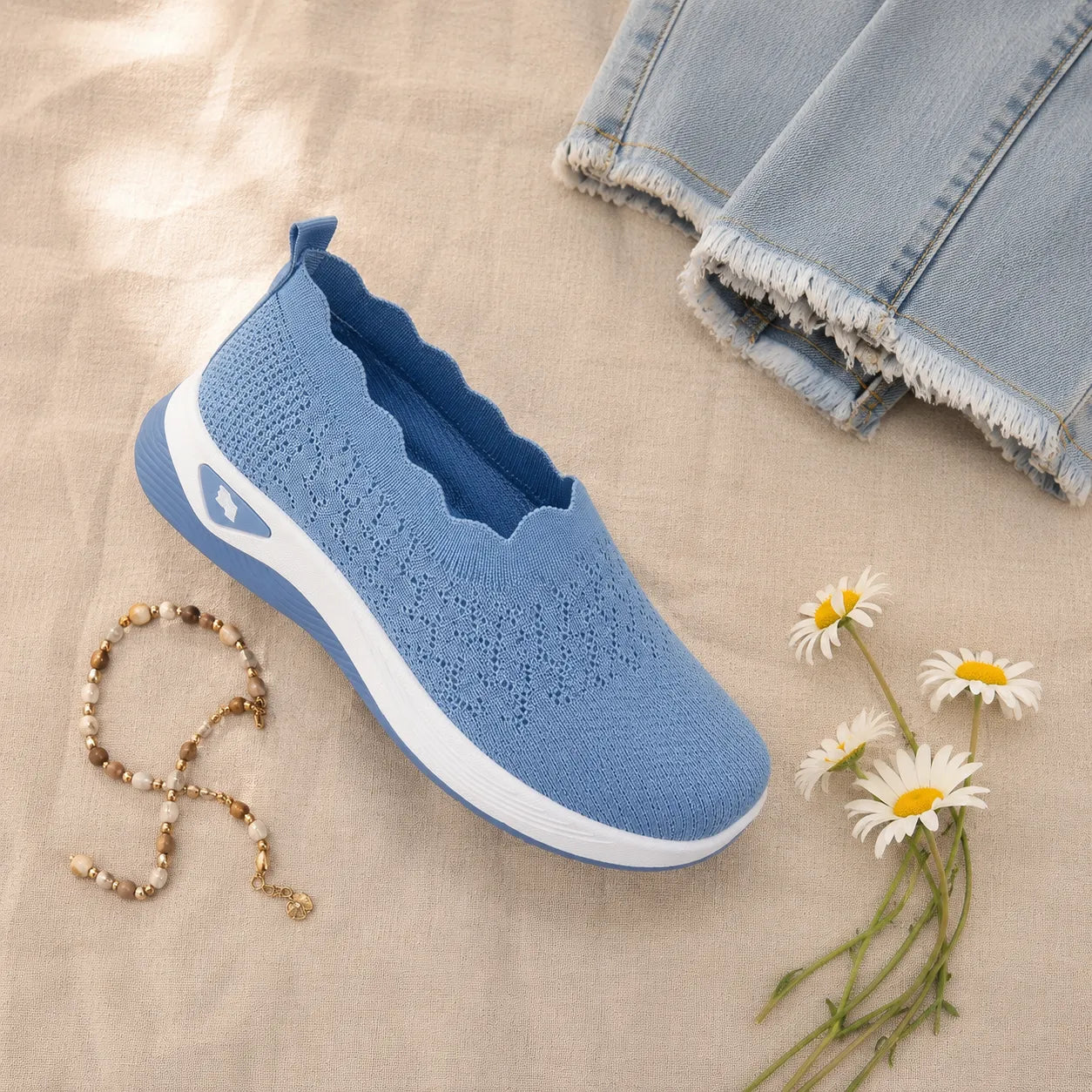 Lightweight Slip-On Walking Shoes for Women