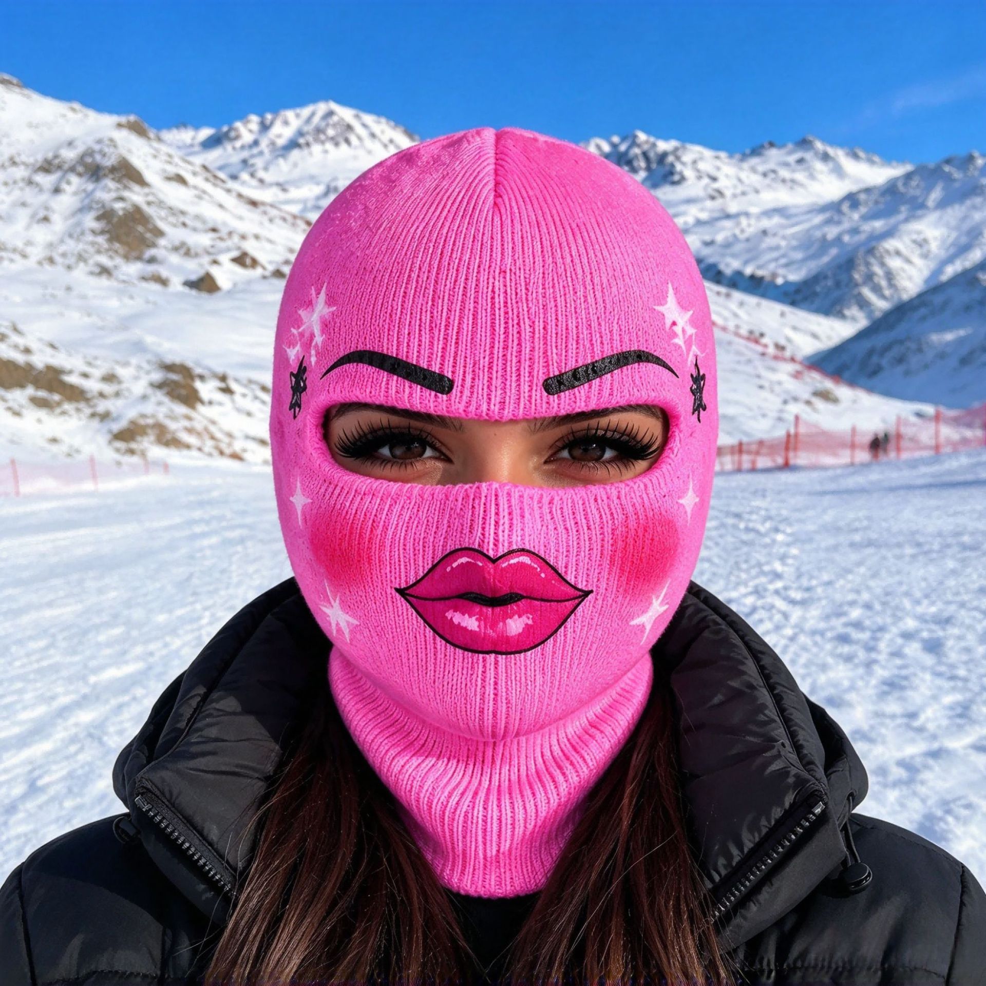 Men's Outdoor Warm Balaclava with Funny Expressions