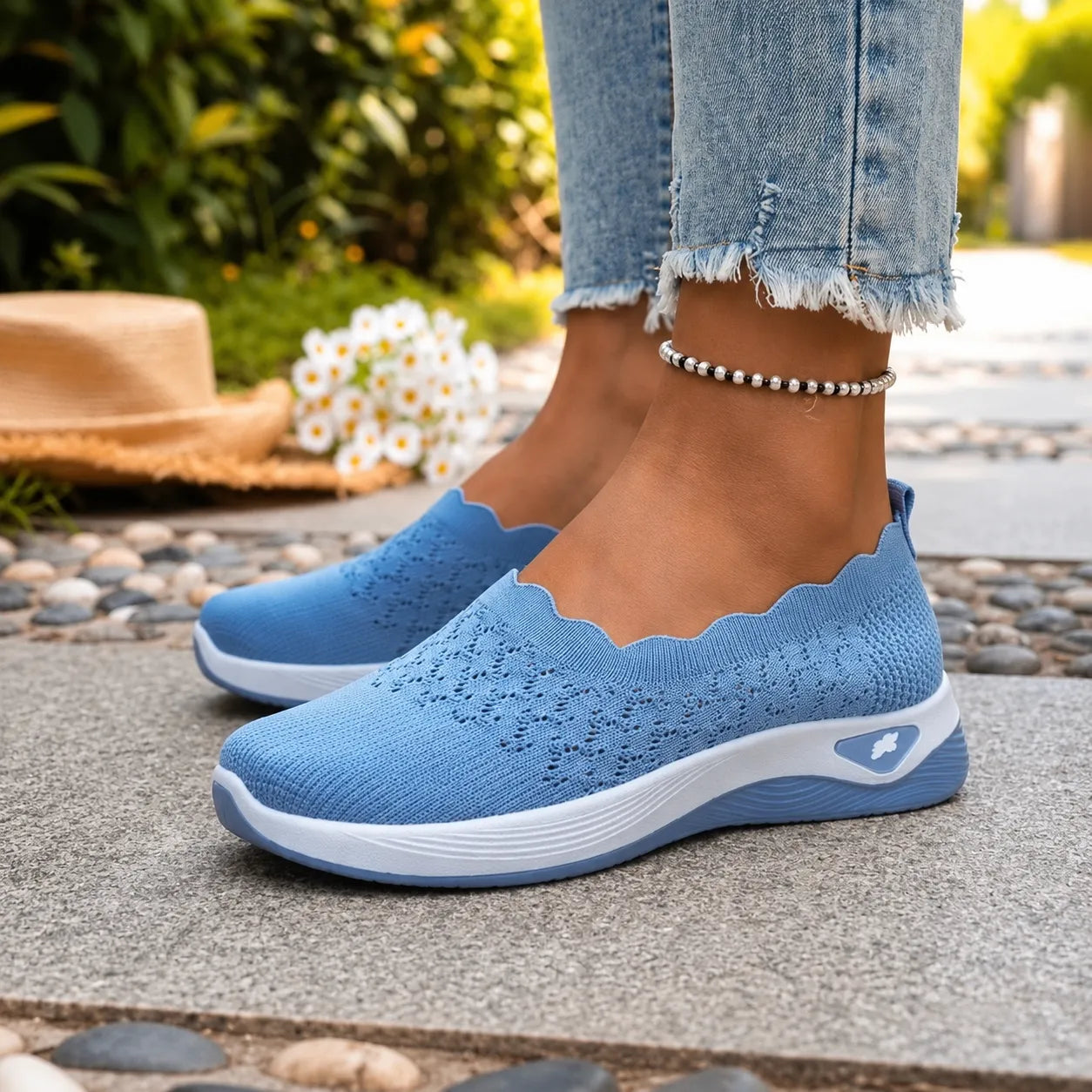 Lightweight Slip-On Walking Shoes for Women