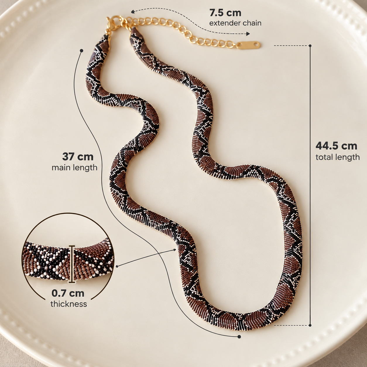 Serpent Statement Necklace – A Symbol of Mystery & Power