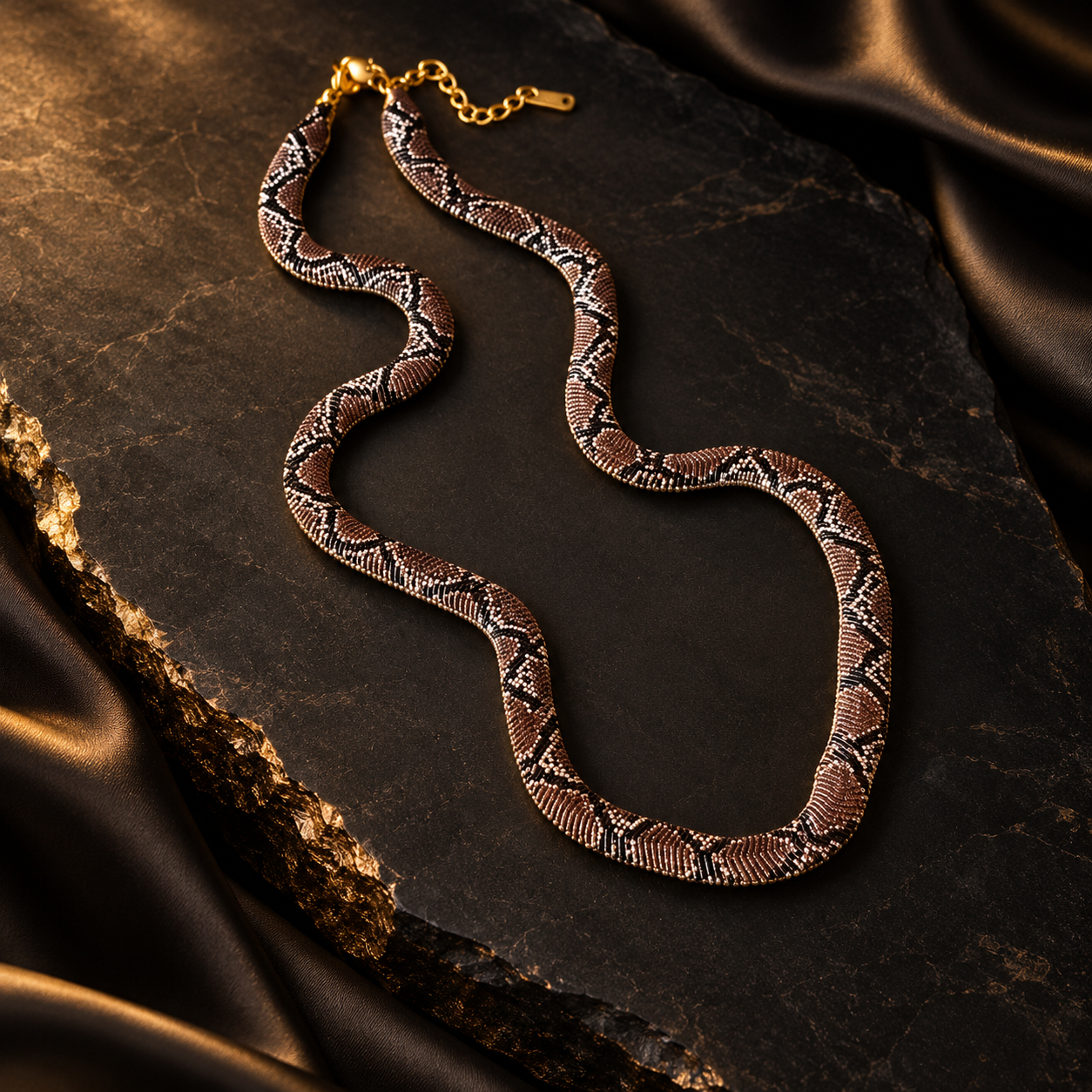Serpent Statement Necklace – A Symbol of Mystery & Power