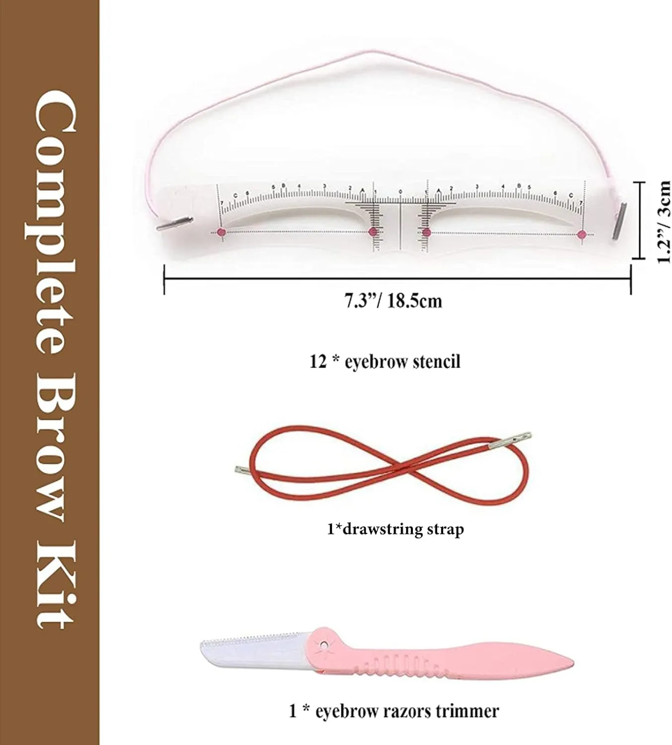 🔥✨Reusable Eyebrow Stencil Shaper Kit (14-pack)