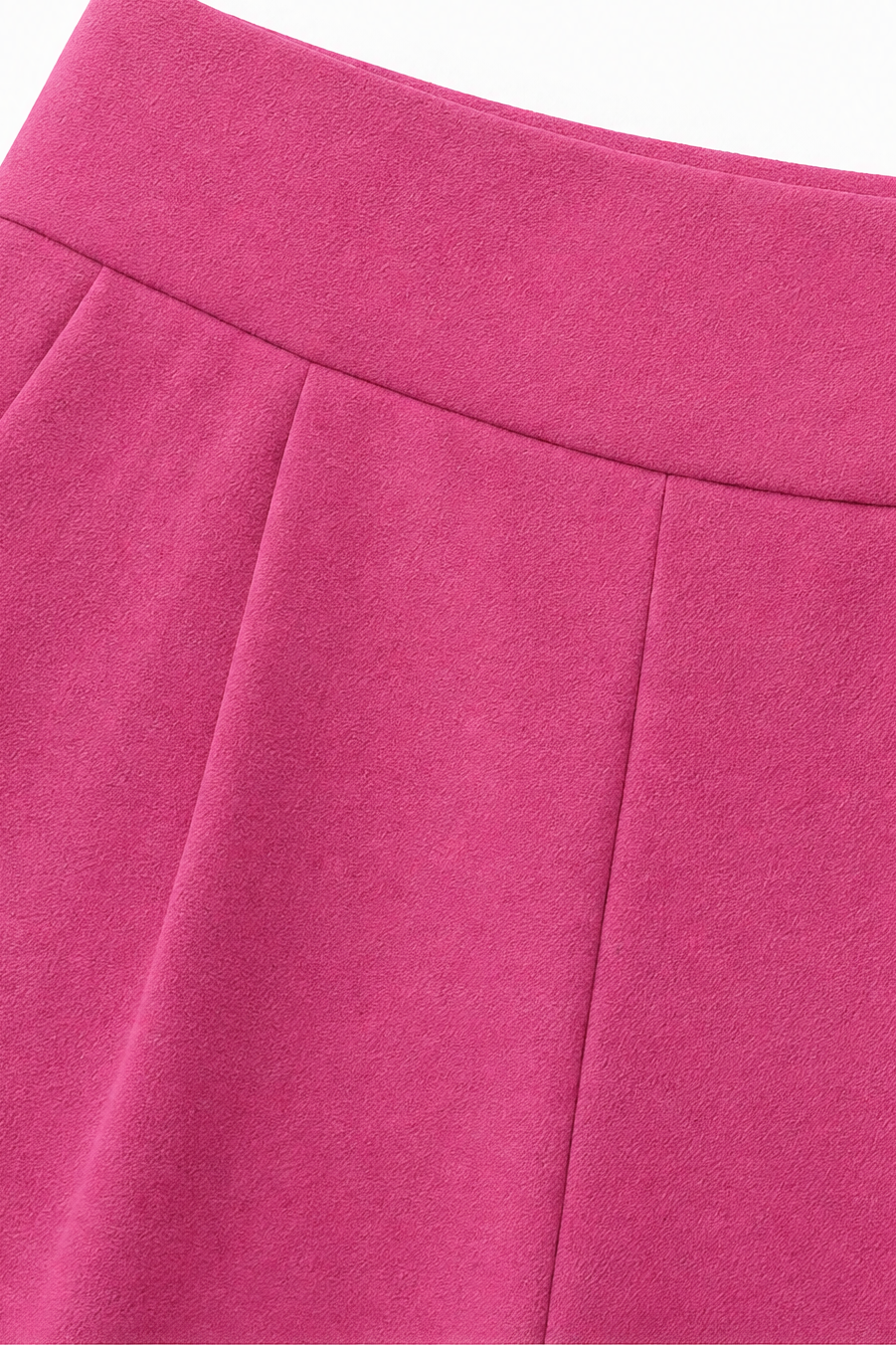 High-Waisted Pleated Wide-Leg Trousers