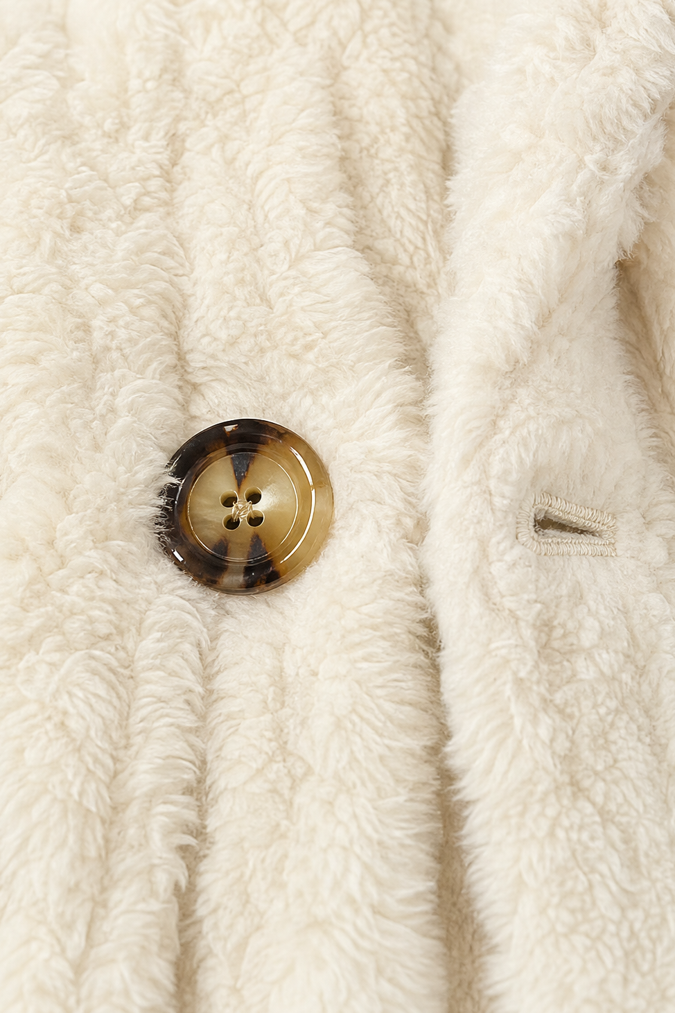 Cable-Knit Hooded Longline Coat